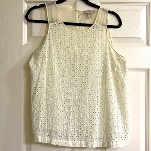 Ann Taylor Loft size M eyelet tank top